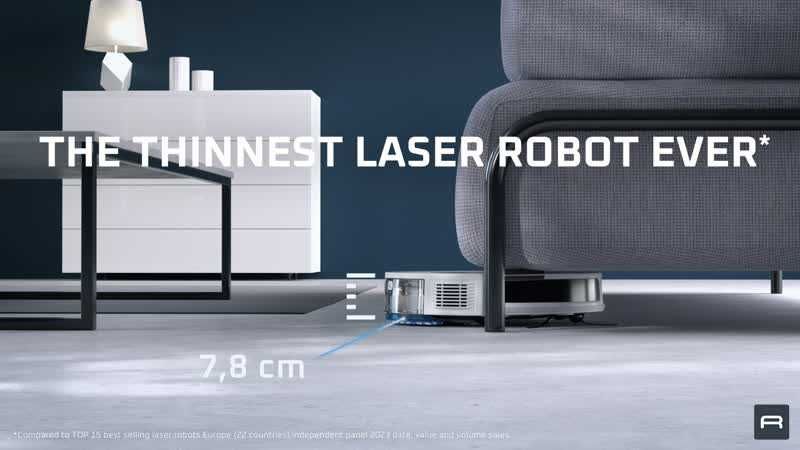 Нова прахосмукачка робот за сухо и мокро Rowenta RR8477WH