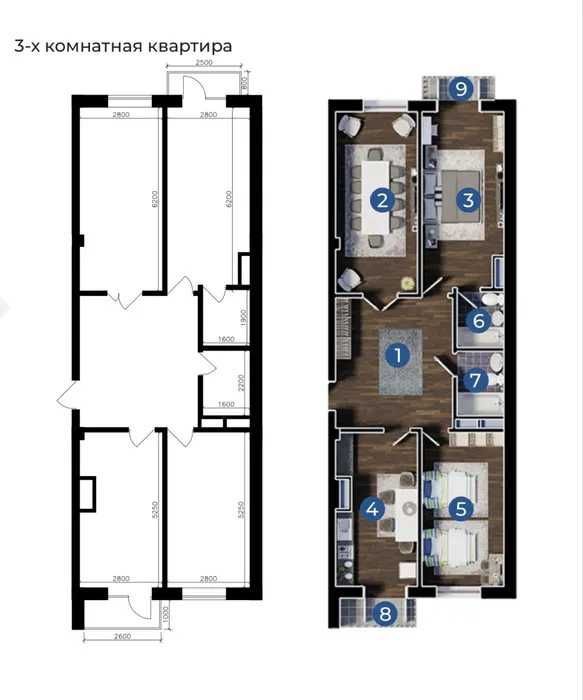Срочно! Продажа. 4/8/9. ЖК "Olmos Residence".