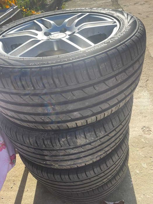 Jante PLATIN 5X112 cauciucuri 255/45/R17 M+S noi dot 2025