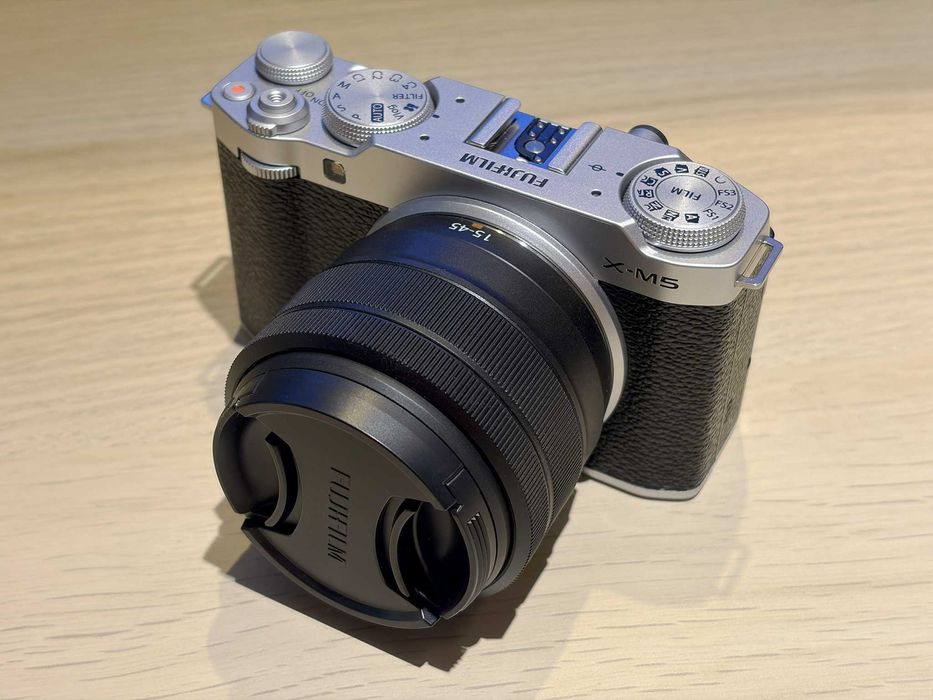 Fujifilm X-M5 kit 15-45mm, ca nou, nefolosit, garantie + bonus