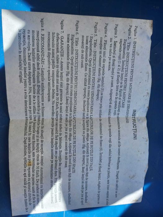 Lanțuri antiderapante auto R14 – stare excelentă