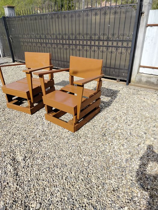 Fotolii din paleți 2 buc.