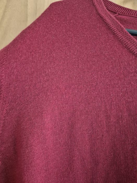 Pulover cu anchior, rosu burgund pentru barbati, M, stare foarte buna