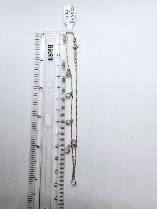 Vand bratara de picior din aur 14 k 2.27 g cod 538