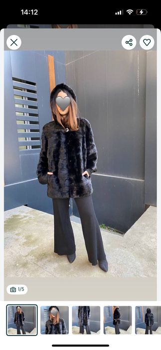 Скидка.Натуральная,норковая шуба трансформер