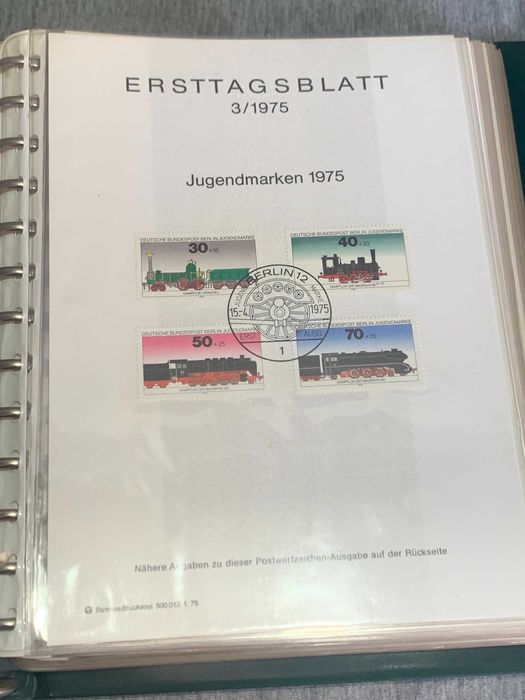 луксозен класьор Германия Първи лист 75- 76- 77 г