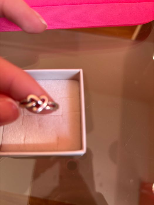 Сребърен пръстен сърце