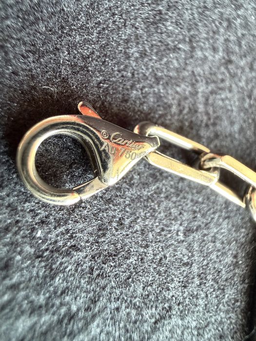 Bratara Cartier Santos din aur alb 18K, small model