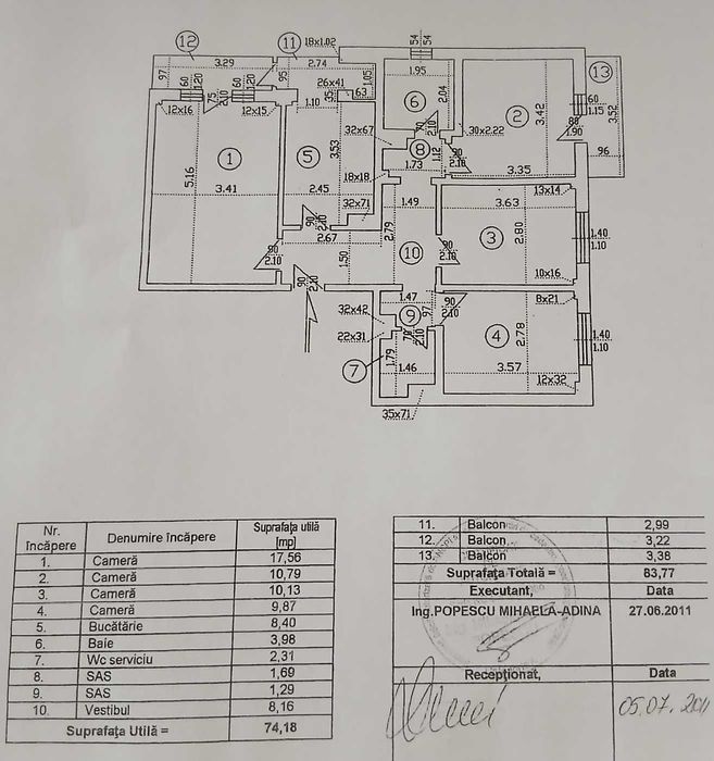 Apartament 4 camere | Centrală proprie | Parcare | 5 min metrou Apărătorii Patriei