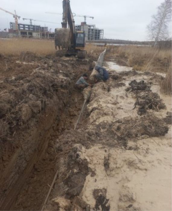 Бригада монтажников трубопровода