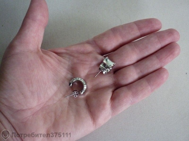 страхотни стоманени обеци swach с камъни сваровски