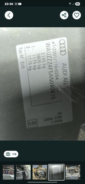 Audi A6 2.0 170 CP