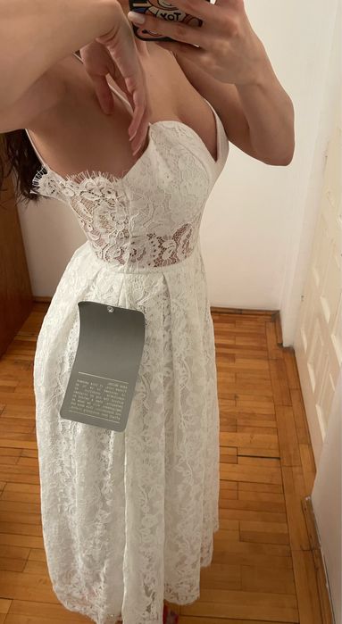 Rochie superba cu eticheta Asos de ocazie/mireasa/cununie civila/casua