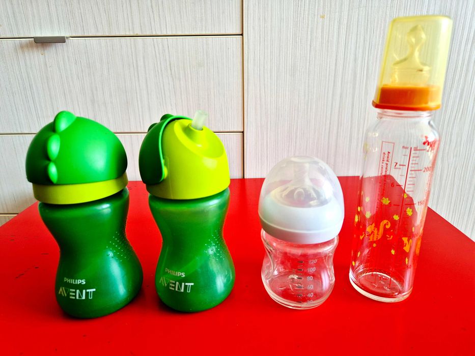 Шишета биберон за бебе Chicco, Nuk, Pflips Avent