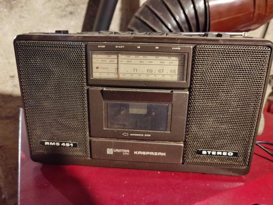 Ретро стерео радиокасетофон Unitra Kasprzak RMS 451 (Made in Poland)