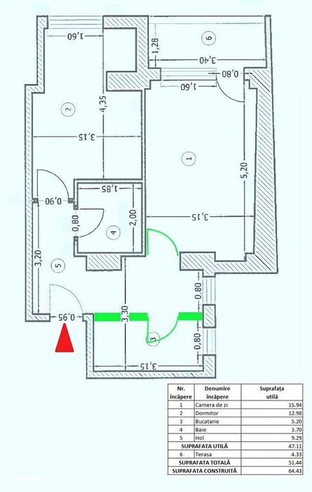 Vânzare apartament 2 camere, etaj 10/12 (2016) + garaj subteran -1