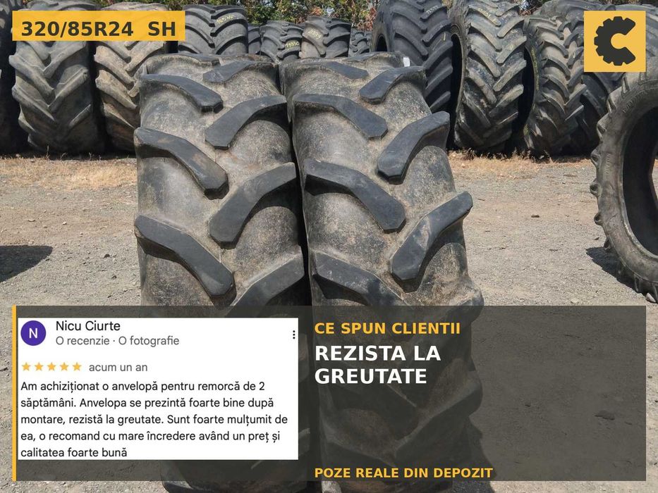 Cauciucuri 12.4-24 12.4R24 Barum Anvelope Tractor SH IEFTIN Garantie Factura John Deere Fendt Case
