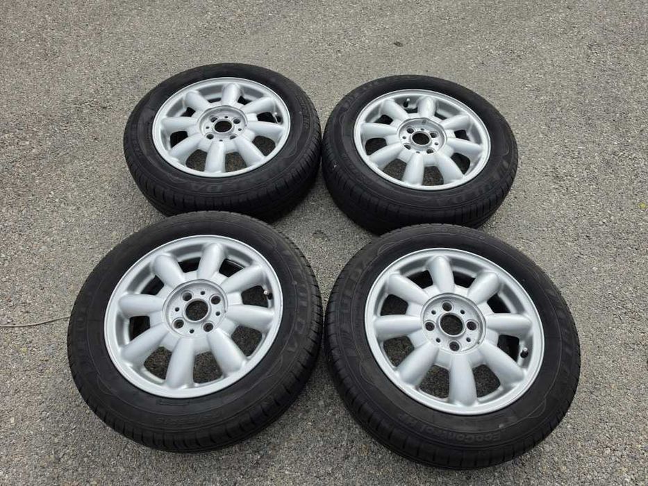 4 бр. Летни гуми 175/65 R15 с алуминиеви джанти 4x100 Mini