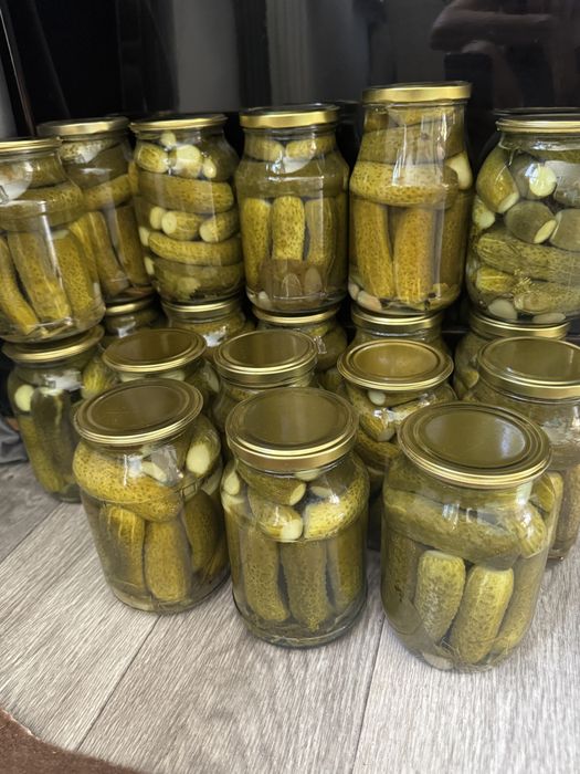 Маринованые домашние огурцы, помидоры