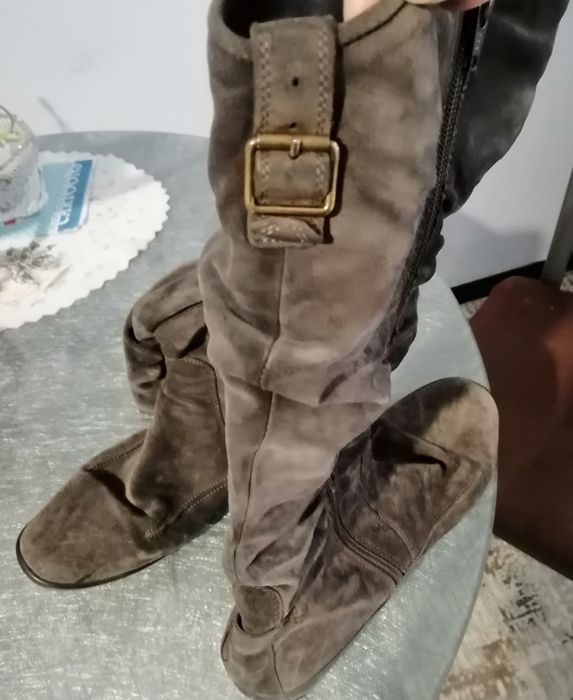 Дамски ботуши, естествена кожа, есен-зима.