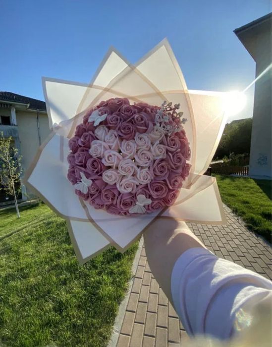 Buchet de trandafiri din sapun