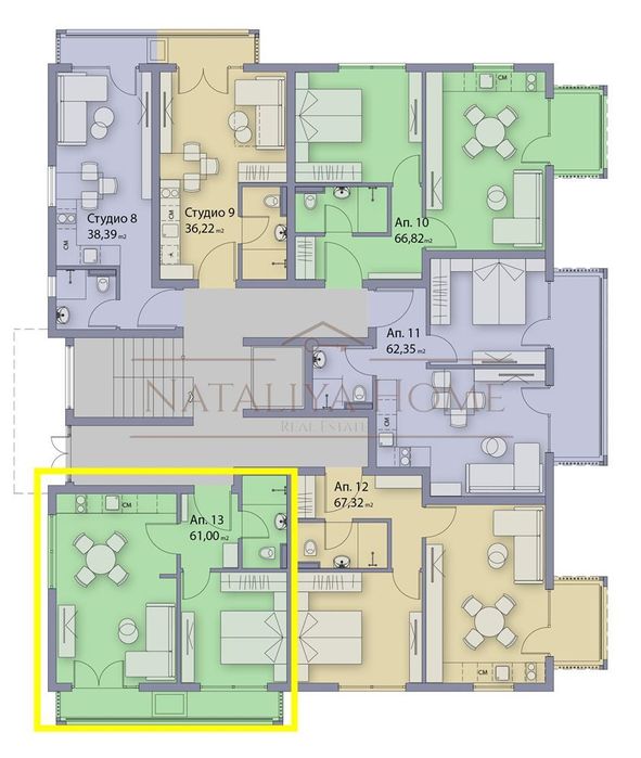Продава се Двустаен апартамент в Созопол - 61 кв.м за 1250 €/кв.м - Снимка #1