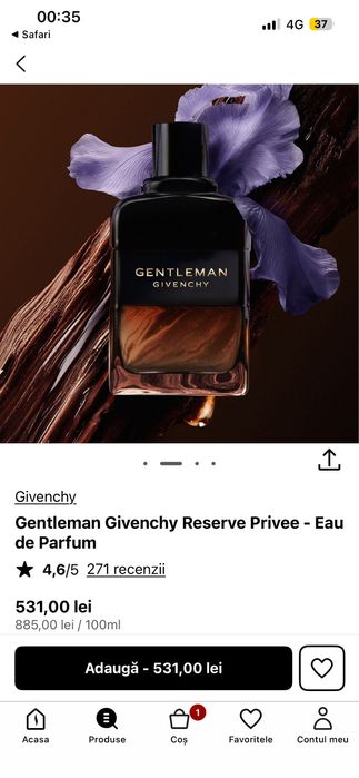 Parfum givenchy gentleman privee 60 ml douglas