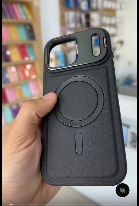 Husa Leather Magnetica Protectie - Iphone 17 17 AIR 17 18 PRO 17 18 PRO MAX