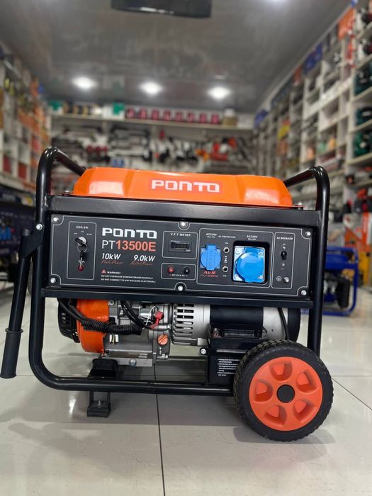 PONTO PT13500 Benzinli Generator – 10 kVt, 220V