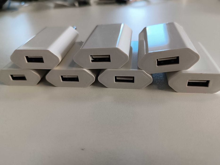 Set 7 Încărcătoare USB 5W Model DS96 compatibile iPhone 5V-1A Europlug