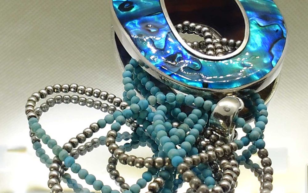 Colier Statement Gigant – Argint Masiv & Abalone