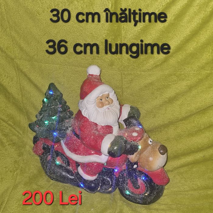 Vand  Iepuras Paste +set coarne ren +Mos Crăciun motociclist