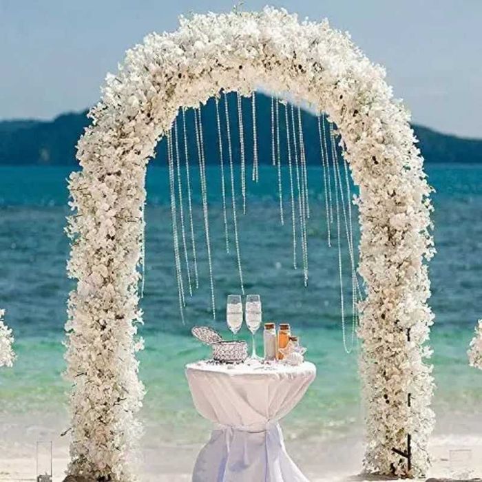 Арка за цветя, за градина 235 х 135 х 38 см, Тъмно зелена