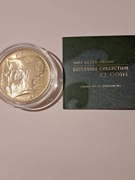 Уникален сет Британия, 4/1 oz сребро proof