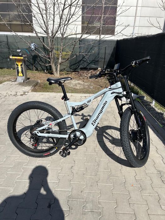 Titlu: Bicicletă electrică Shengmilo S600 – Dual Motor 2000W, Baterie Samsung 48V, Full Suspension, Stare foarte buna,cu urme normale de uzura