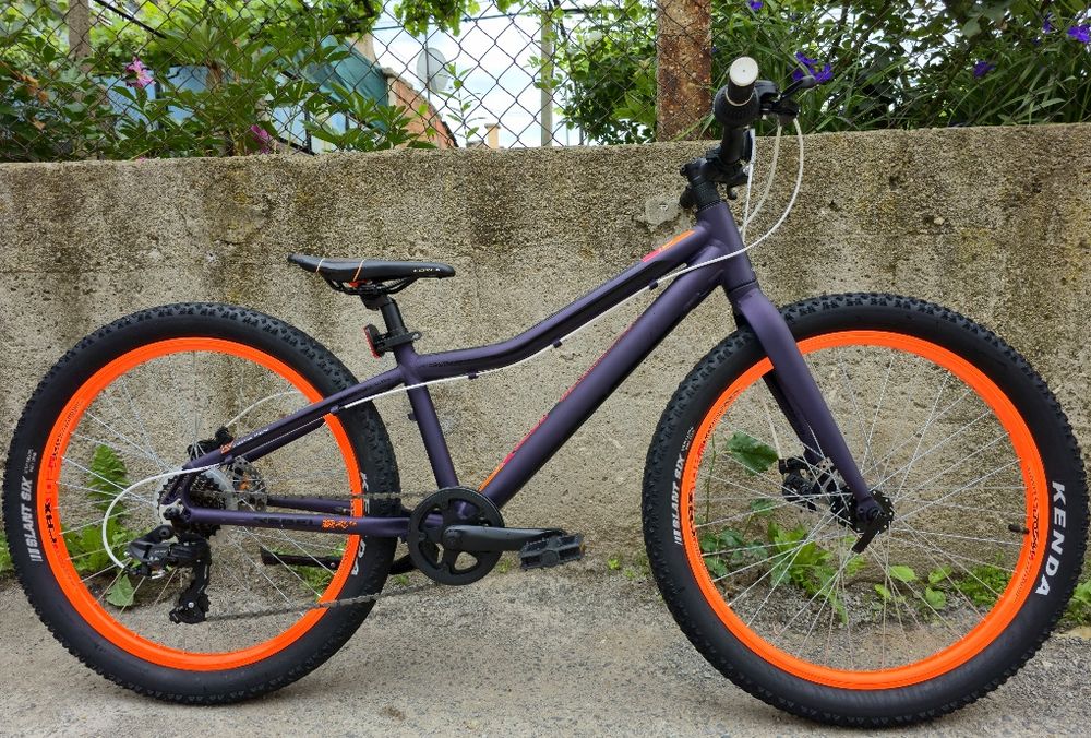 Алуминиев Cross Rebel 24 цола 1х7 скорости Перфектен, Дискови Спирачки