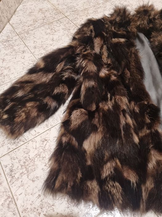 Дамско палто от миеща мечка (Енот)