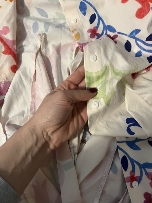 Флорална рокля тип риза