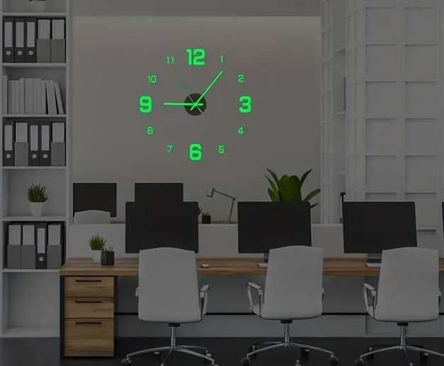 Светещ стенен часовник