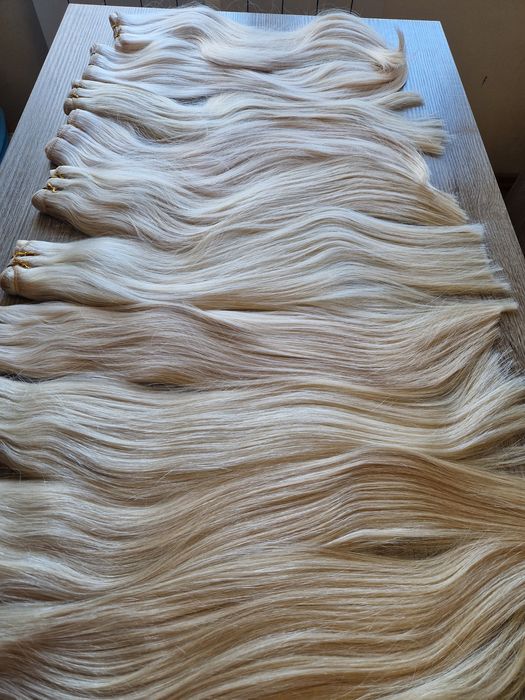 Естествена руса коса 50 см, 100гр - гъста с плътни крайща