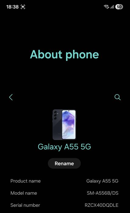 Samsung galaxy a55 256 GB. 8 RAM