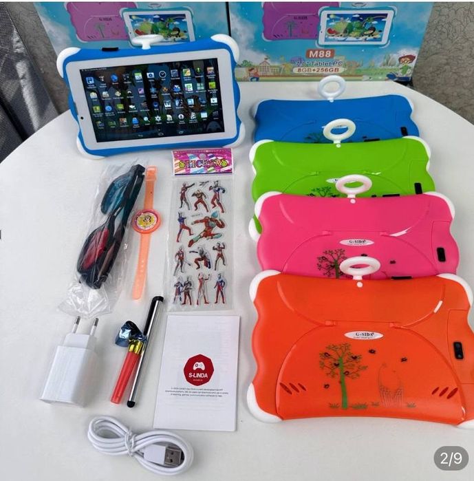 Bolalar plansheti G-SIDA versiya 256 GB, Wifi , SIM 2 , 5G