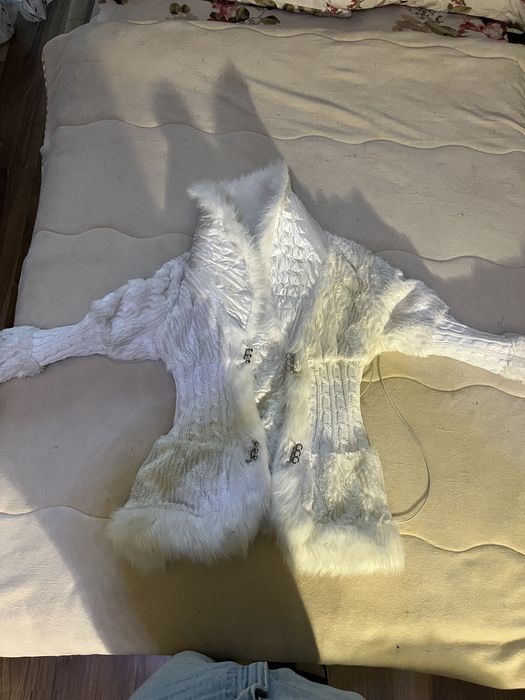 Дамско пухено кожухче