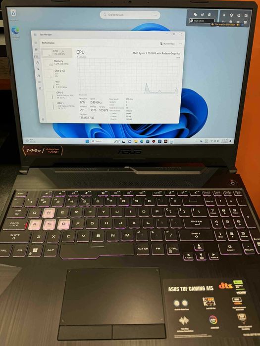 Hope Amanet P5-Laptop Gaming Asus TUF 15 ,Ryzen 5 7535HS/RTX 3050 4GB