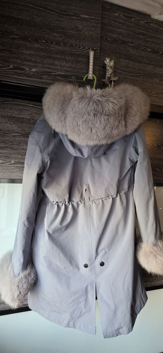 Парка с натуральным мехом