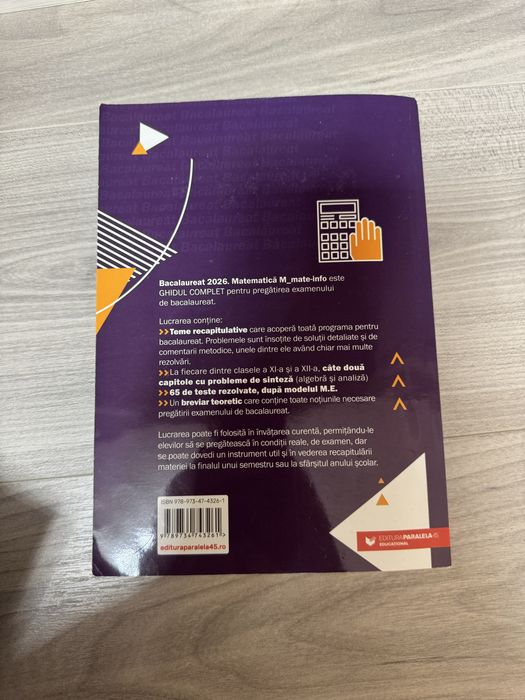 Culegere Matematica Bacalaureat