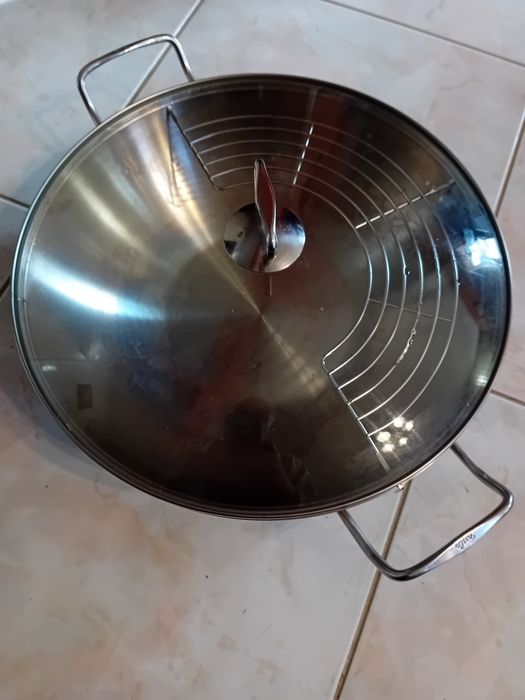 Wok inox Fissler 36 cm