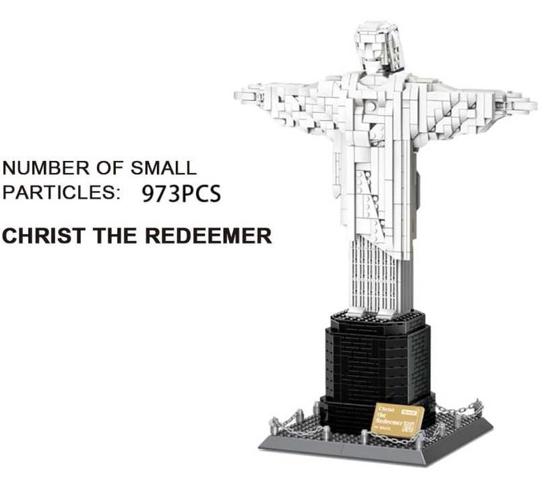 Lego Статуя Христа-5231 Общий-973 детали 43х12х18см Доставка бесплатно