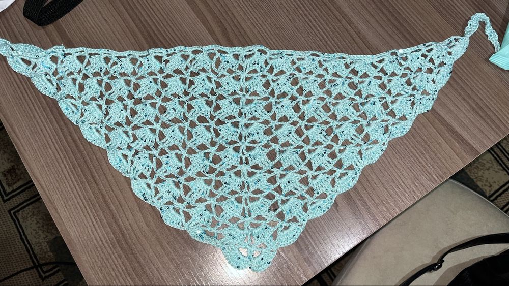 Косынка вязаная ручная работа