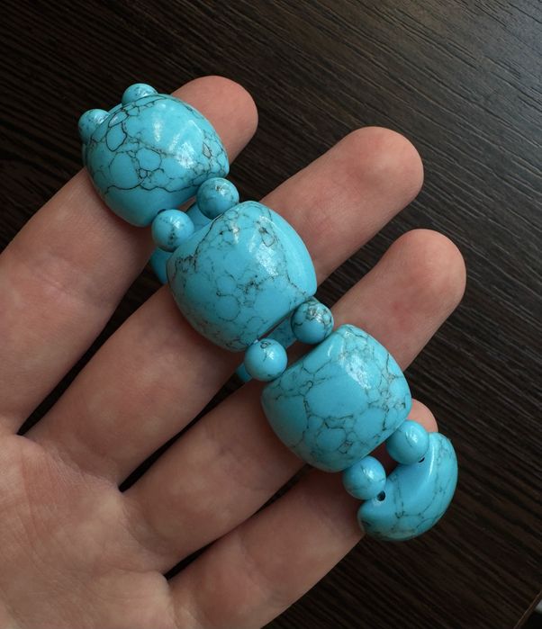 Браслет из бюрюзы натуральной